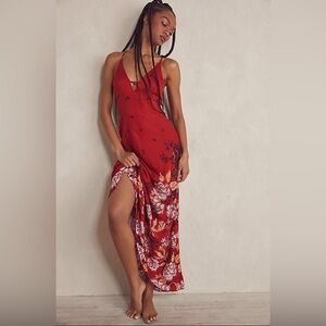 17-Free People Get To You Printed Maxi Slip